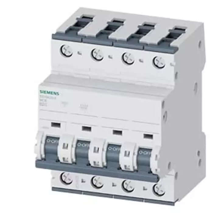 Siemens SENTRON 5SY6 MCB, 4P, 20A Curve B, 400V AC, 60V DC, 15 kA Breaking Capacity, 5SY6420-6