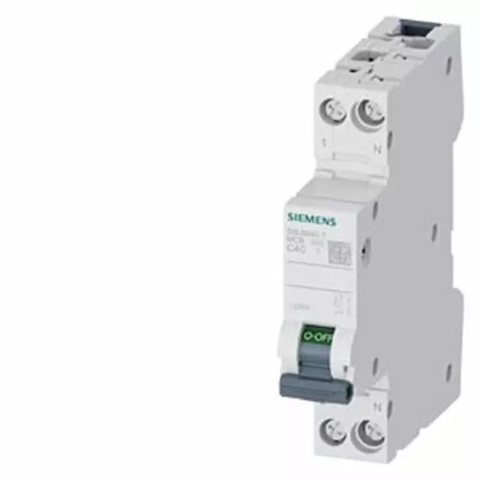Siemens SENTRON 5SL60 MCB, 1P + N, 40A Curve C, 230V AC, 60V DC, 6 kA Breaking Capacity, 5SL6040-7