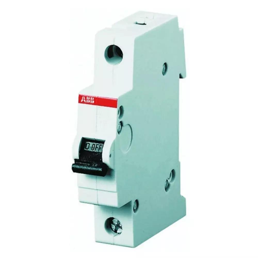 ABB System Pro M Compact S200 MCB, 1P, 25A Curve D, 253 V AC, 72 V DC, 6 kA Breaking Capacity, 2CDS251001R0251 S201-D25