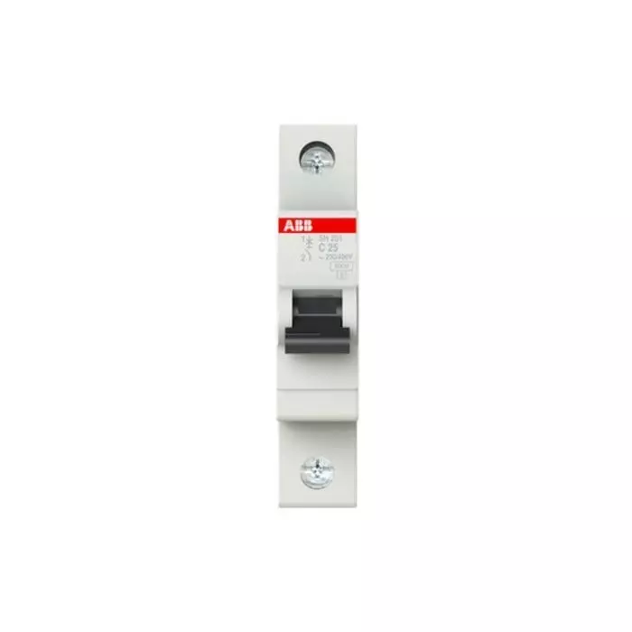 ABB Compact Home SH200 MCB, 1P, 25A Curve C, 2CDS211001R0254 SH201-C 25