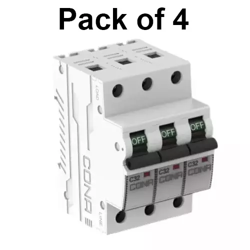 cona-miniature-circuit-breaker-mcb-safetrip-b-type-32-amp-6-ka-three-pole-3621-pack-of-4-pcs