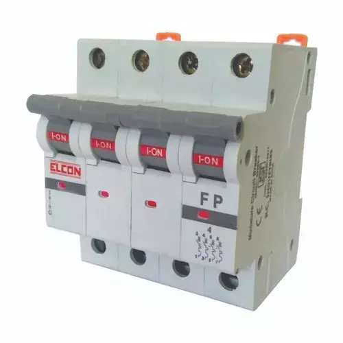 Mr. SAFETY Miniature Circuit Breaker Four Pole Curve - C 4 Amp, 4CB404C