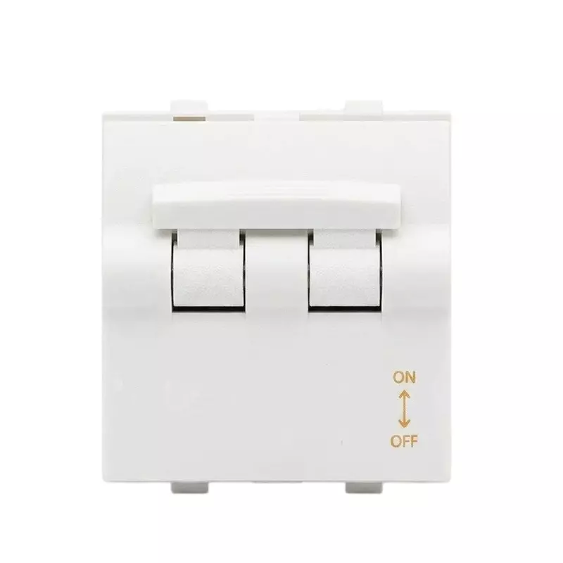 Goldmedal Curve MCB Double Pole 3 kA Breaking Capacity White Jazz 2 Module for Commecial and Industrial Use, 102087