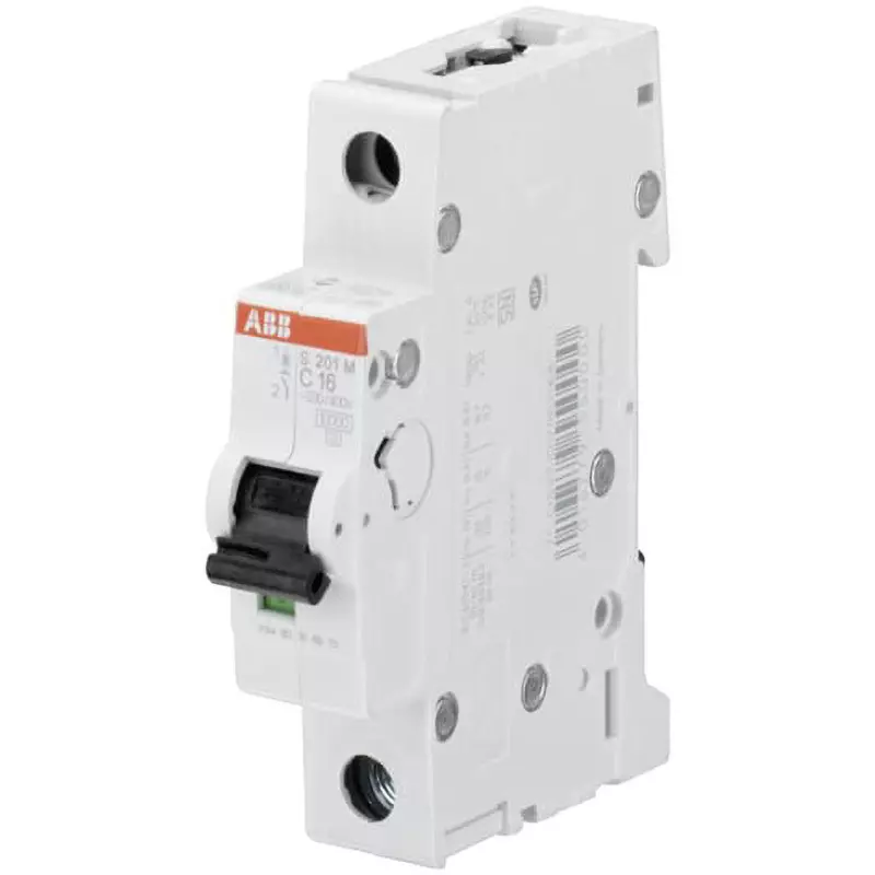 ABB Miniature Circuit Breaker 1.6 Amp Rated Current 1P Electrodes, S201M-C1，6