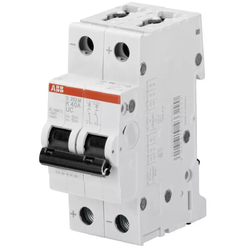ABB Miniature Circuit Breaker 6 Amp Rated Current 2P Electrodes, S202M-K6UC