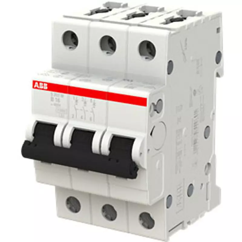 ABB Miniature Circuit Breaker 16 Amp Rated Current 3P Electrodes, S203M-B16