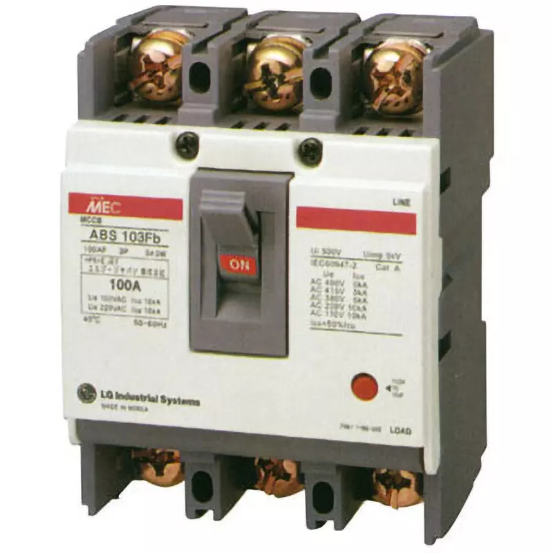 LS Electric No Fuse Breaker 100 Amp Current AC460 Voltage, ABS103Fb/100A