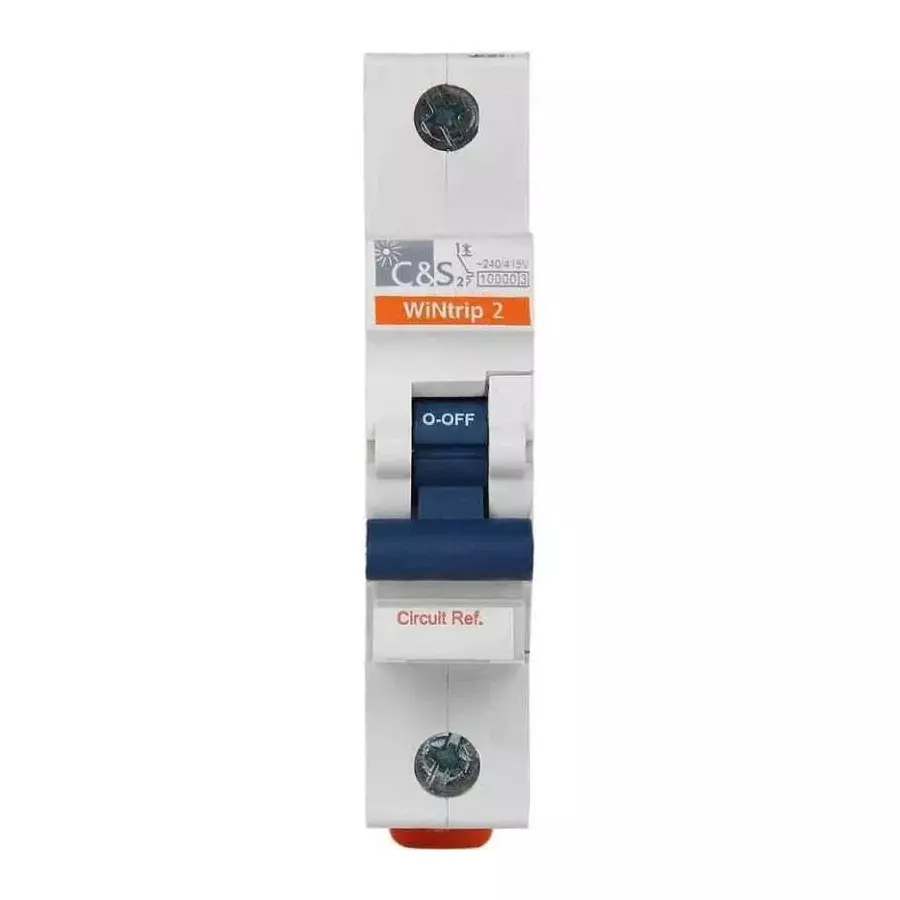 C&S Electric WiNtrip2 K-Series K-Curve 16 Amp 1 Pole Miniature Circuit Breaker, CSMBS1K16