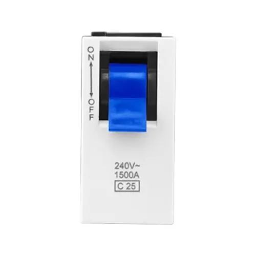 Legrand Modular MCB Allzy 25 Amp 1 Module Glossy White, 6811 60