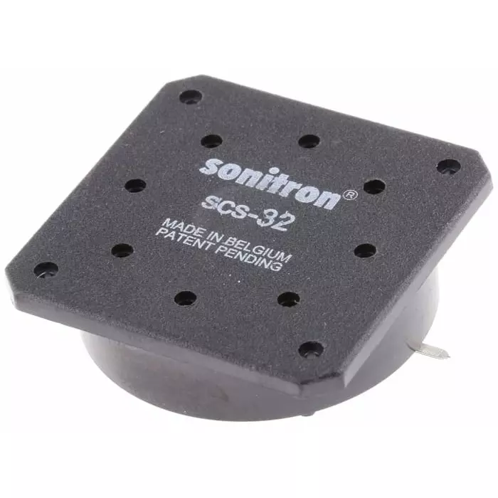 Sonitron Piezoelectric Miniature Speaker 80dB 500-8000 Hz 66nF 32.4 (Dia.)x9.7 mm, SCS-32-S SP02 FP