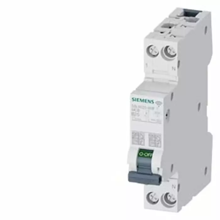 Siemens SENTRON 5SL60 MCB, 1P + N, 25A Curve B, 230V AC, 6 kA Breaking Capacity, 5SL6025-6MF