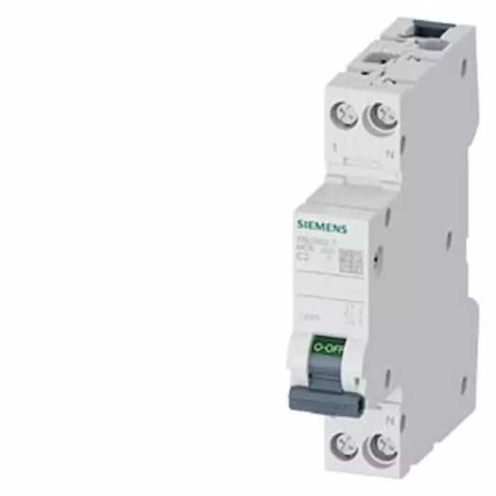 Siemens SENTRON 5SL60 MCB, 1P + N, 2A Curve C, 230V AC, 60V DC, 6 kA Breaking Capacity, 5SL6002-7