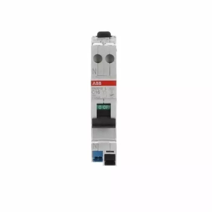 ABB SN201 MCB, 1+N, 16A Curve C, 230 V AC, 4.5 kA Breaking Capacity, 2CSS245202R0164