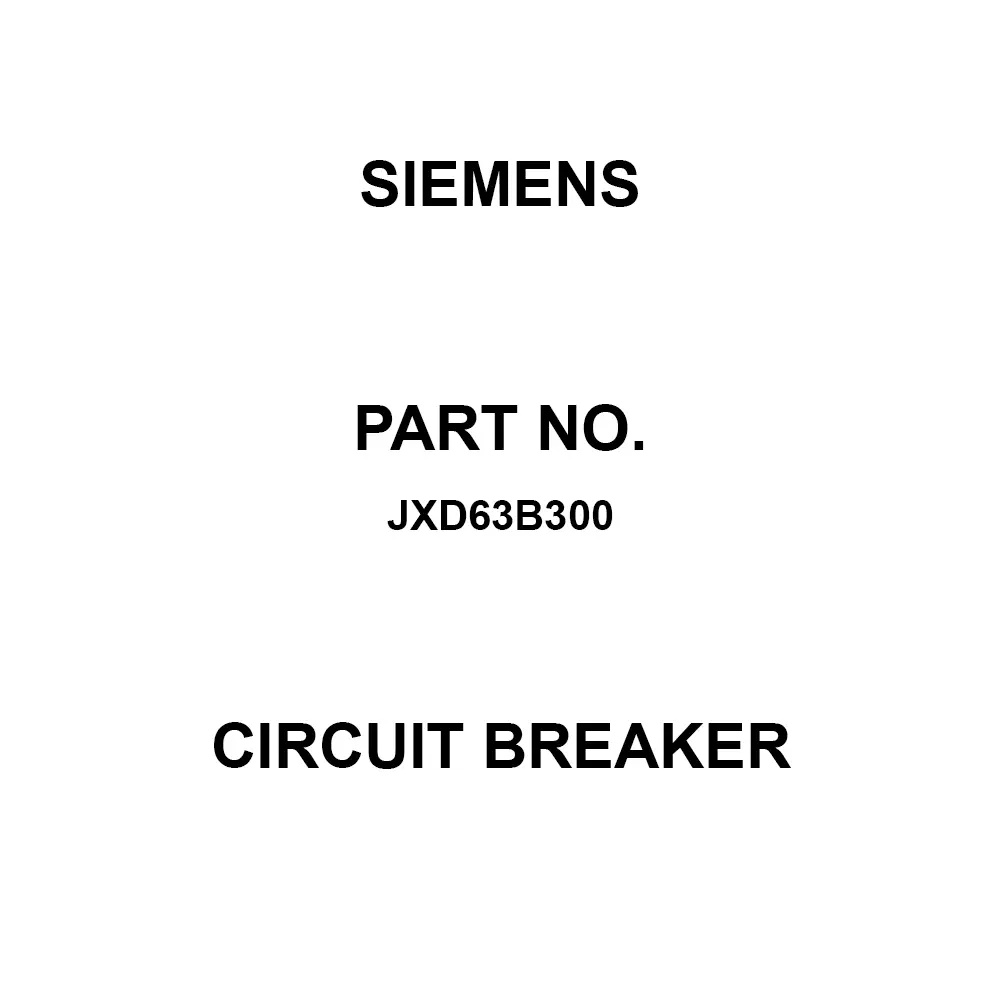 Siemens Low Voltage Circuit Breaker 300 Amp Handle Actuator, JXD63B300