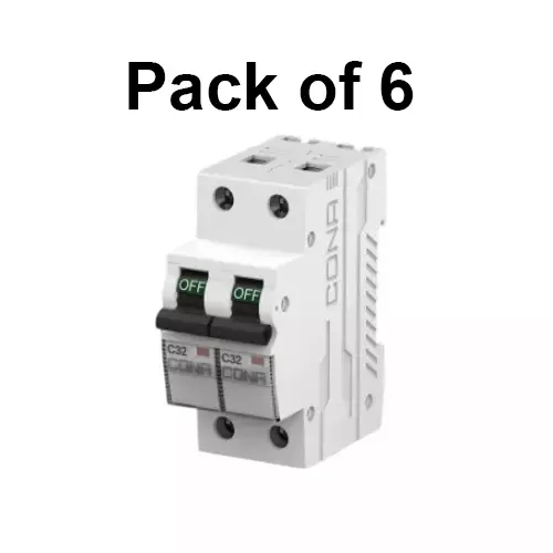 cona-miniature-circuit-breaker-mcb-safetrip-b-type-20-amp-6-ka-double-pole-3556-pack-of-6-pcs