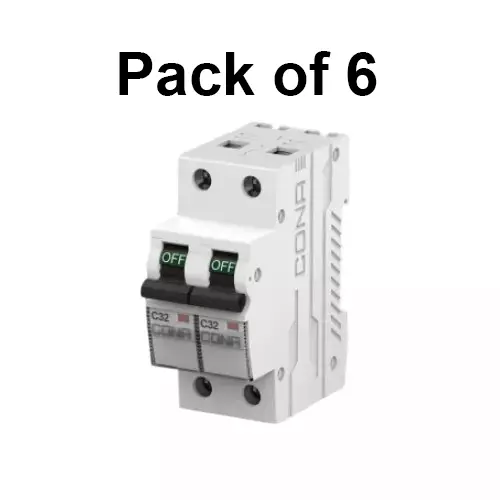 cona-miniature-circuit-breaker-mcb-safetrip-b-type-40-amp-6-ka-double-pole-3646-pack-of-6-pcs