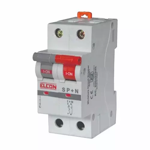 Mr. SAFETY Miniature Circuit Breaker Single Pole + Neutral Curve - C 10 Amp, 4CBN110C