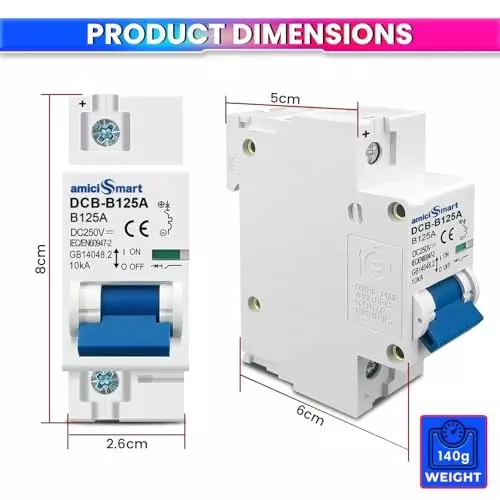 amicismart-dc-circuit-breaker-125-a-250-v-1-pole-b-curve-mcb-10-ka-breaking-capacity-for-solar-pv-battery-systems