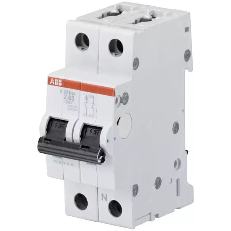 ABB Miniature Circuit Breaker 16 Amp Rated Current 1P+N Electrodes, S201-Z16NA