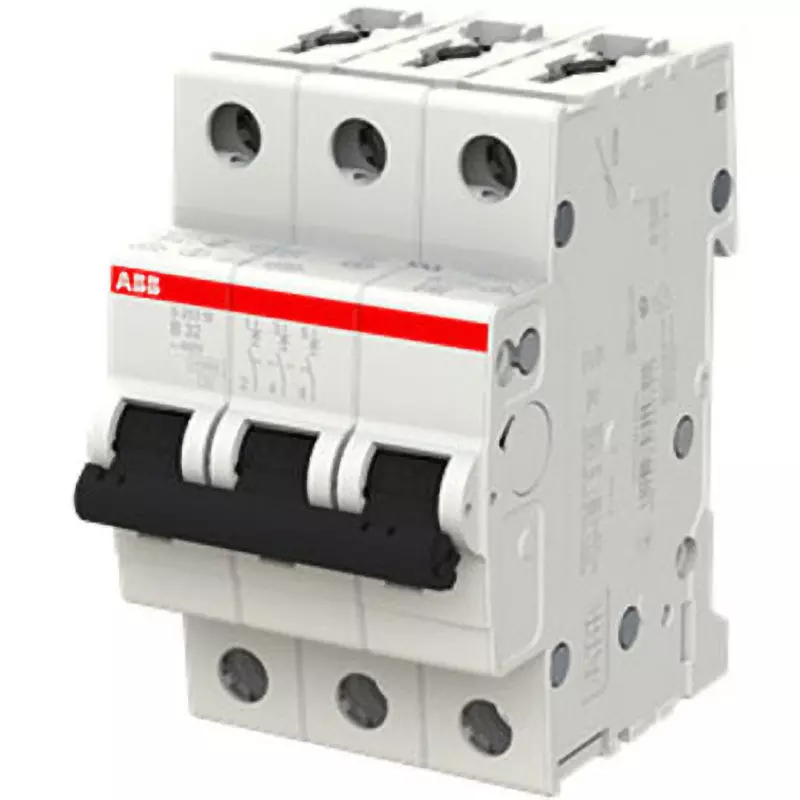 ABB Miniature Circuit Breaker 32 Amp Rated Current 3P Electrodes, S203M-B32