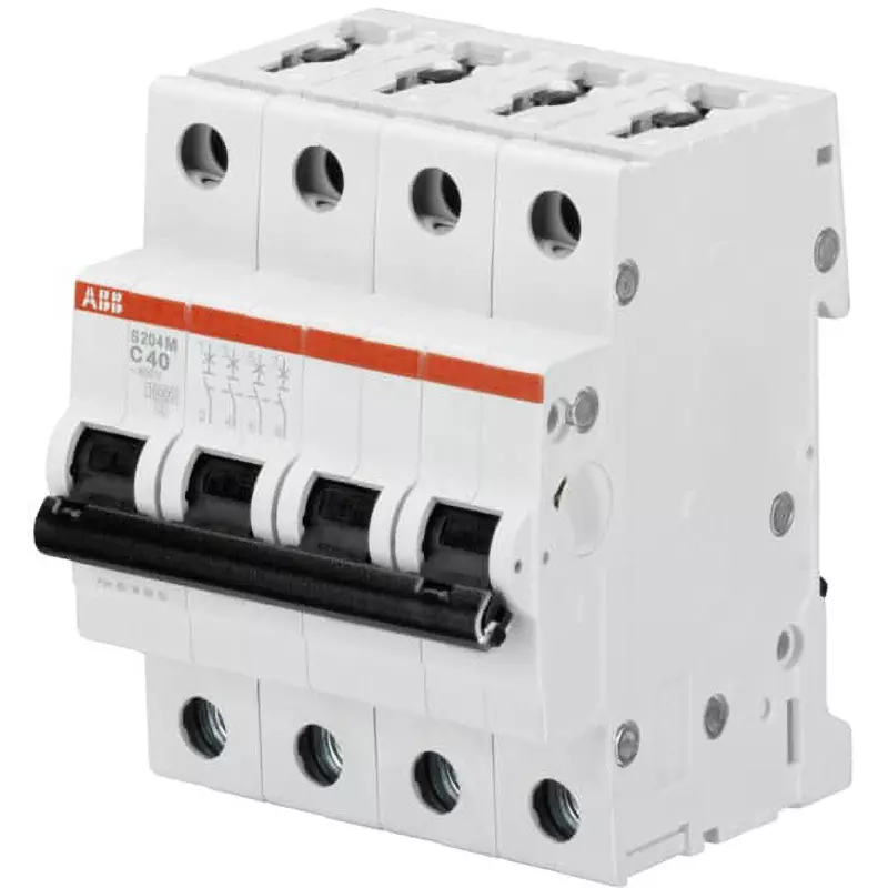 ABB Miniature Circuit Breaker 2 Amp Rated Current 4P Electrodes, S204M-Z2