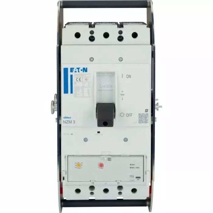 EATON Moeller NZM MCCB Molded Case Circuit Breaker 3P 630A, Breaking Capacity 9 kA, Withdrawable, 191547 NZMH3-AX630-AVE