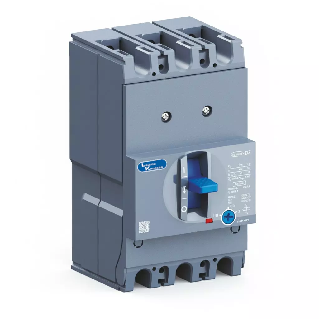 L&T (Lauritz Knudsen) 3 Pole Molded Case Circuit Breaker DZ0-125D, With Thermal Magnetic Release 13-16 A Overload Release Range and 36 kA Breaking Capacity, DZ0T0016D5C1AOOOO