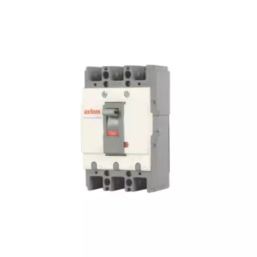 Axiom Moulded Case Circuit Breaker MCCB Fixed Thermal & Fixed Magnetic Setting 125 Amp 10 kA Four Pole, AX 4 MCCB 125 10K