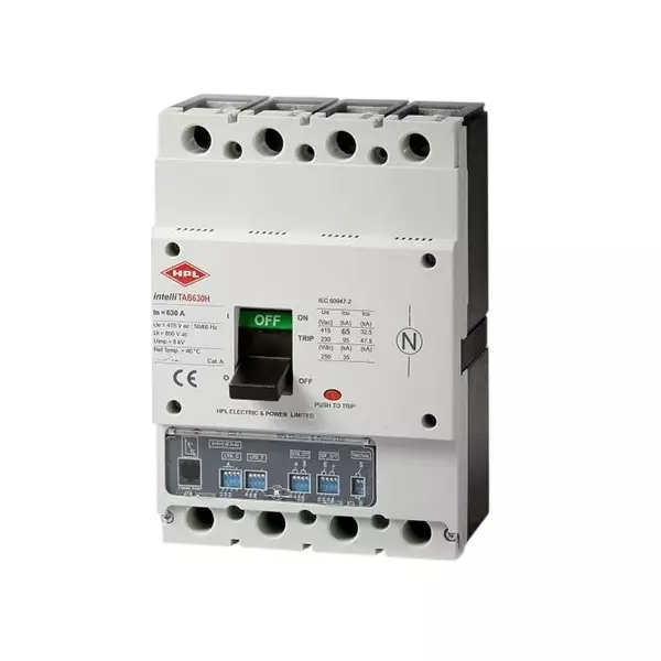 HPL Molded Case Circuit Breakers (MCCB) TAB3 Microprocessor Type 4 Pole 36 kA 500 Amp