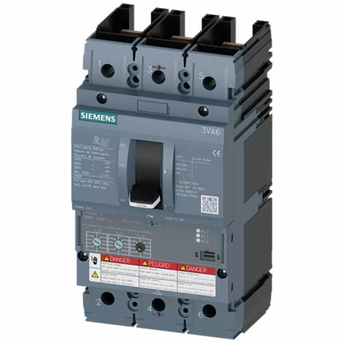 Siemens SENTRON MCCB Molded Case Circuit Breaker 3P 250A, Breaking Capacity 100 kA, Fixed Mount, 3VA6225-7HL31-2AA0