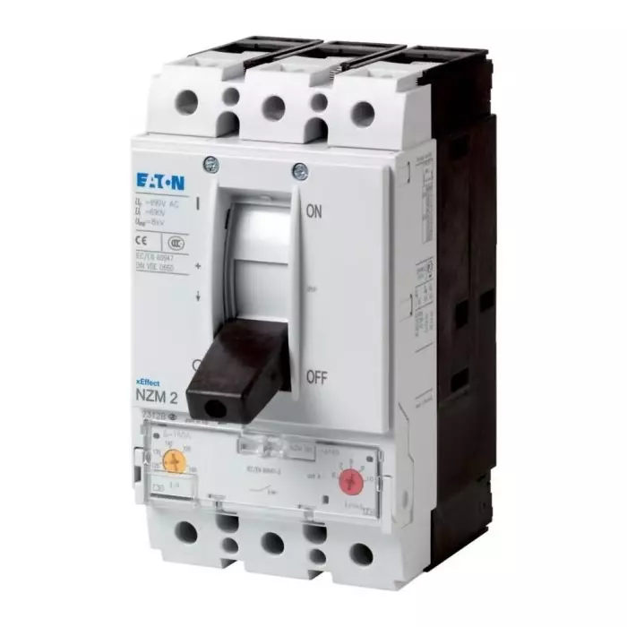 EATON Moeller NZM MCCB Molded Case Circuit Breaker 3P 250A, Breaking Capacity 25 kA, Fixed Mount, 113029 NZMB2-A250-KCU-NA