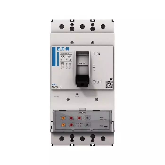 EATON Moeller NZM MCCB Molded Case Circuit Breaker 4P 400A, Breaking Capacity 5 kA, Withdrawable, 191618 NZMN3-4-VX400-T-AVE