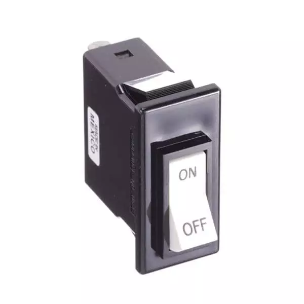 AIRPAX Circuit Breaker 15 Amp 1 Pole Rocker Actuator, 203-2-1-62-153-4-1-1