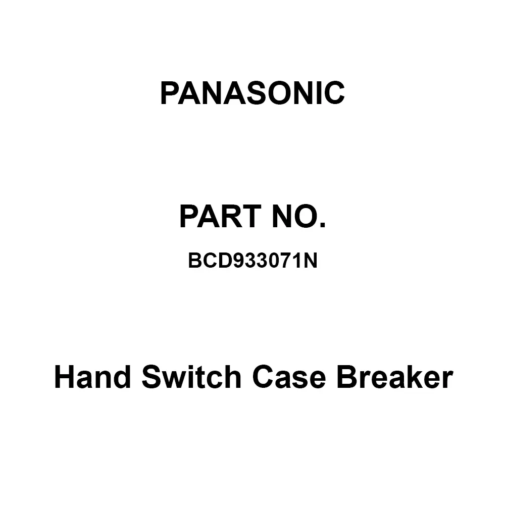 Panasonic Hand Switch Case Breaker 3P0E 30 Amp Rated Current, BCD933071N