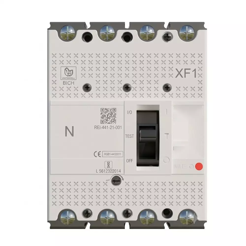 BCH XF Frame 1 Molded Case Circuit Breakers 4 Pole 25 kA Breaking Capacity and 125 Amp Current, XFS125PV4N-WT