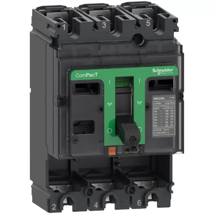 Schneider Electric NSX Fixed Mount 3 Pole 100 A Compact Range MCCB, C10L3