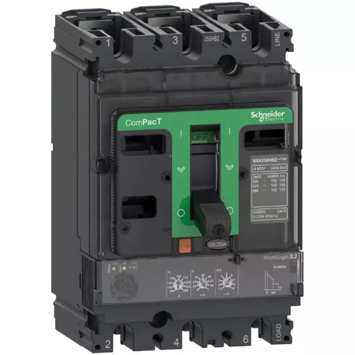 Schneider Electric NSX Fixed Mount 3 Pole 160 A Compact Range MCCB, C25B32D160