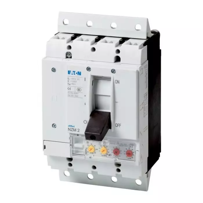 EATON Moeller NZM MCCB Molded Case Circuit Breaker 4P 160A, Breaking Capacity 5 kA, Plug In, 113390 NZMH2-4-VE160-SVE