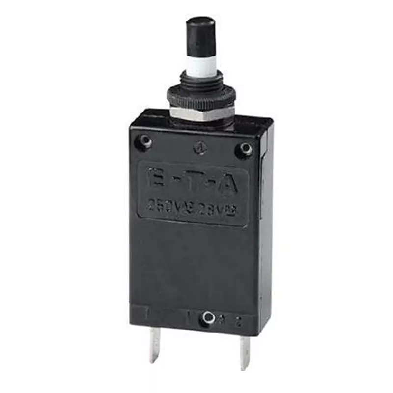 ETA Circuit Breaker 300 mA 1 Pole Push to Reset Actuator 250 V AC, 2-6400-IG1-L10-SI-0.3A