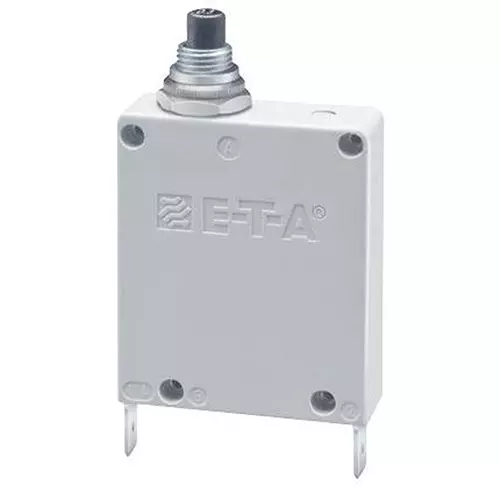 ETA Circuit Breaker 6 Amp 1 Pole Push to Reset Actuator 240 V AC, 3400-IG8-P10-6A