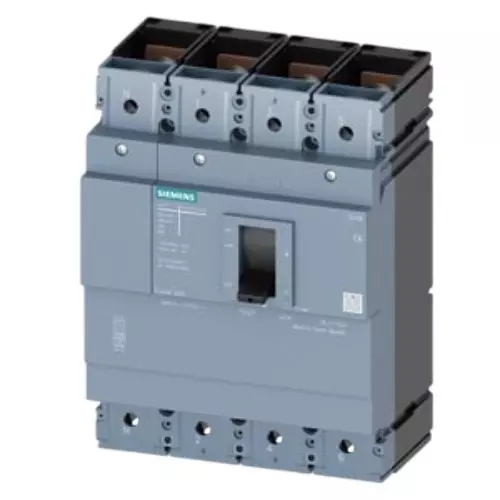 Siemens Sentron 3VM Series MCCB with Thermal Magnetic Trip Unit 4 Pole 3VM14 Frame Size, 630 A Current and 36 kA @ 415 V AC, 50/60 Hz Breaking Capacity, 3VM1463-4GD42-0AA0