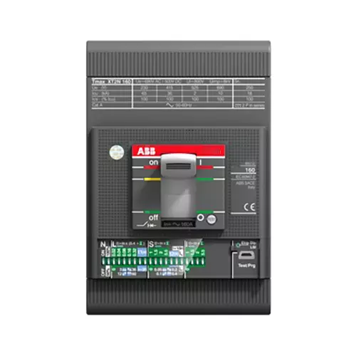 ABB Tmax XT Power Distribution Circuit Breaker XT2 160 100 Amp 3 Pole 415 V AC 50 kA, 1SDX268793R1