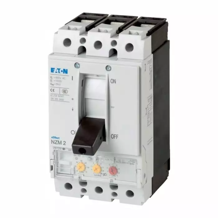 EATON Moeller NZM MCCB Molded Case Circuit Breaker 3P 140A, Breaking Capacity 5 kA, Fixed Mount, 265779 NZMN2-ME140