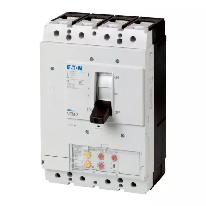 EATON Moeller NZM MCCB Molded Case Circuit Breaker 4P 400A, Breaking Capacity 20 kA, Fixed Mount, 265970 NZML3-4-VE400/250