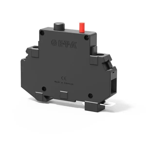 ETA Circuit Breaker 1.2 Amp 1 Pole Pushbutton Dual Actuator 240 V AC, 201-1.2A