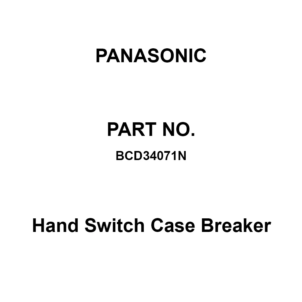 Panasonic Hand Switch Case Breaker 3P3E 40 Amp Rated Current, BCD34071N
