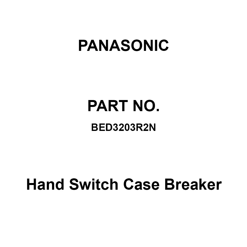 Panasonic Hand Switch Case Breaker 3P3E 20 Amp Rated Current, BED3203R2N
