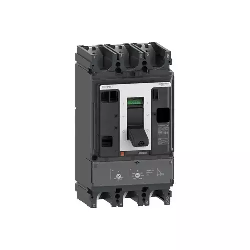 Schneider Electric 500 A and 3 Poles ComPact NSX Moulded Case Circuit Breaker, C63F3TM500D