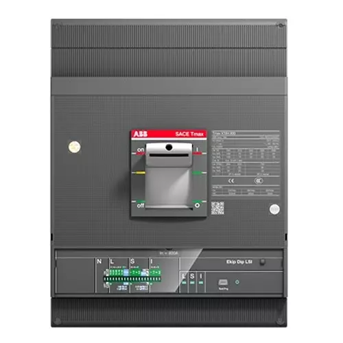 ABB Tmax XT Power Distribution Circuit Breaker 415 V AC XT6 800 800 Amp 3 Pole 36 kA, 1SDA100719R1