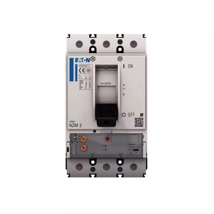 EATON Moeller NZM MCCB Molded Case Circuit Breaker 3P 220A, Breaking Capacity 6 kA, Plug In, 191658 NZMS2-MX220-SVE